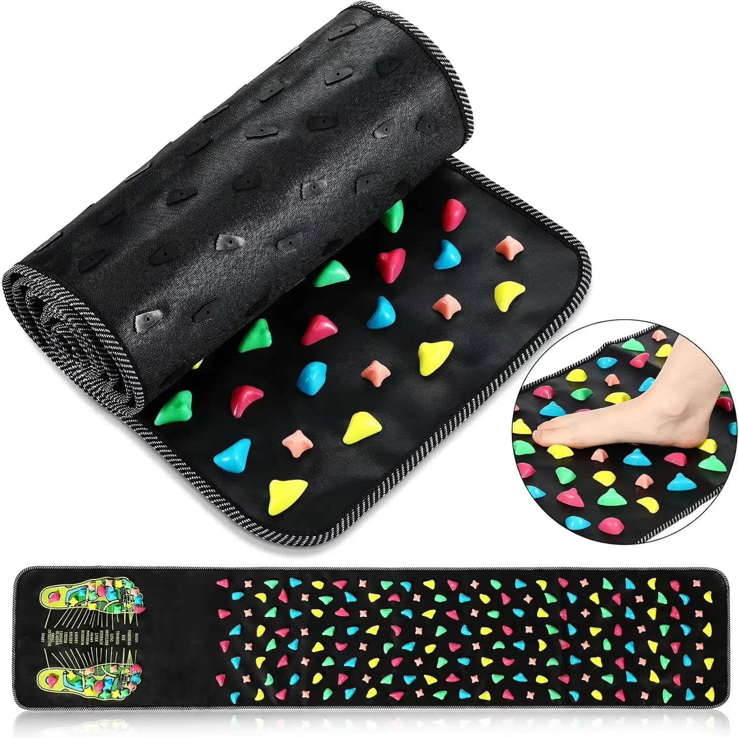 Acupressure Pad Foot Reflexology Massage Pad Health Care Walking Foot Pressure Pad Reflexology Massage Pad Foot Massager